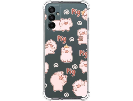 Carcasa para Samsung Galaxy M23 5G TUMUNDOSMARTPHONE Dibujos Antigolpes Cerdos Multicolor