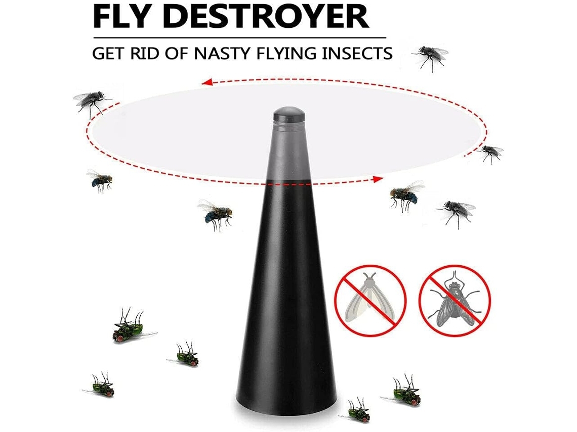 Repelente De Mosquitos Negro Con Ventilador, Juego De 2, Fácil De Usar, Alta Potencia.