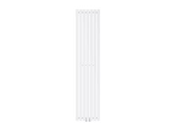 Radiador toallero de panel para baño 1800x370 mm blanco recto, conexión central LUXEBATH