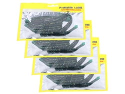 Cebo artificial de silicona para gusanos, 4 unidades, 3 unidades