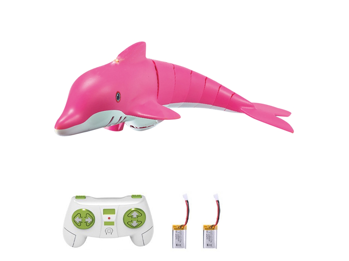 Barco Teledirigido 2.4g Con Rociador, Juguete Eléctrico Para Niños, Regalo Rosa Con Dos Pilas.
