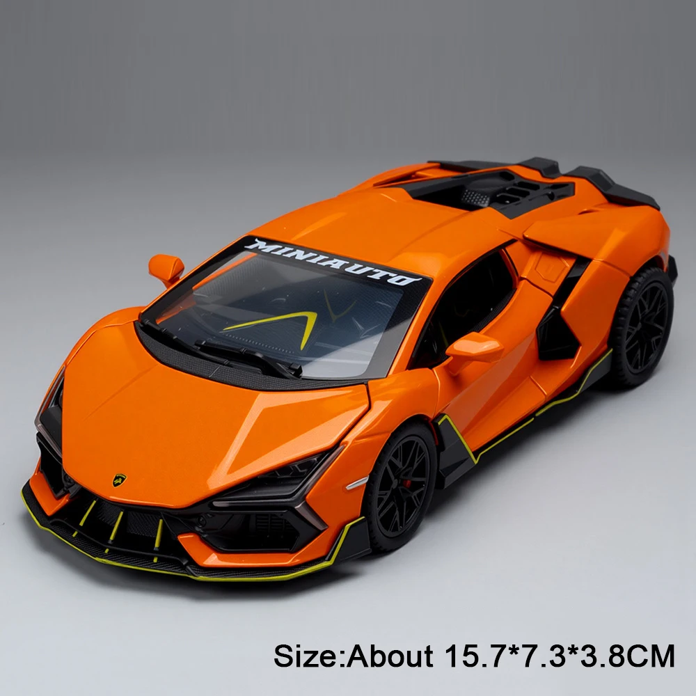 (Revuelto Naranja) Modelo de vehículo de alta fidelidad a escala 1:32 - Decoración