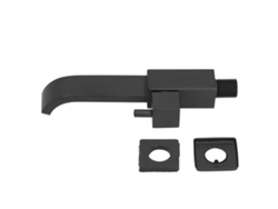 Grifo de baño con rosca macho G1/2 en cobre plateado negro mate
