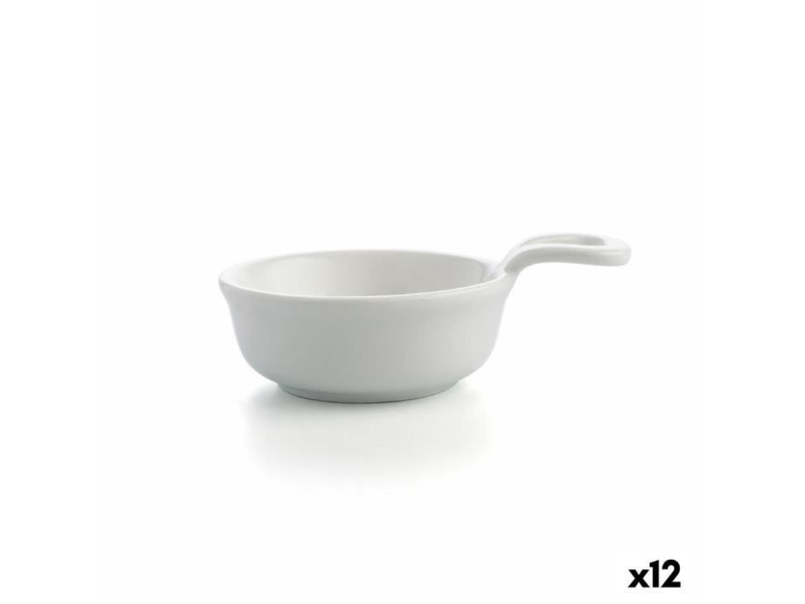 Cuenco mini de cerámica blanca Quid Select de 8,5 cm (12 unidades)