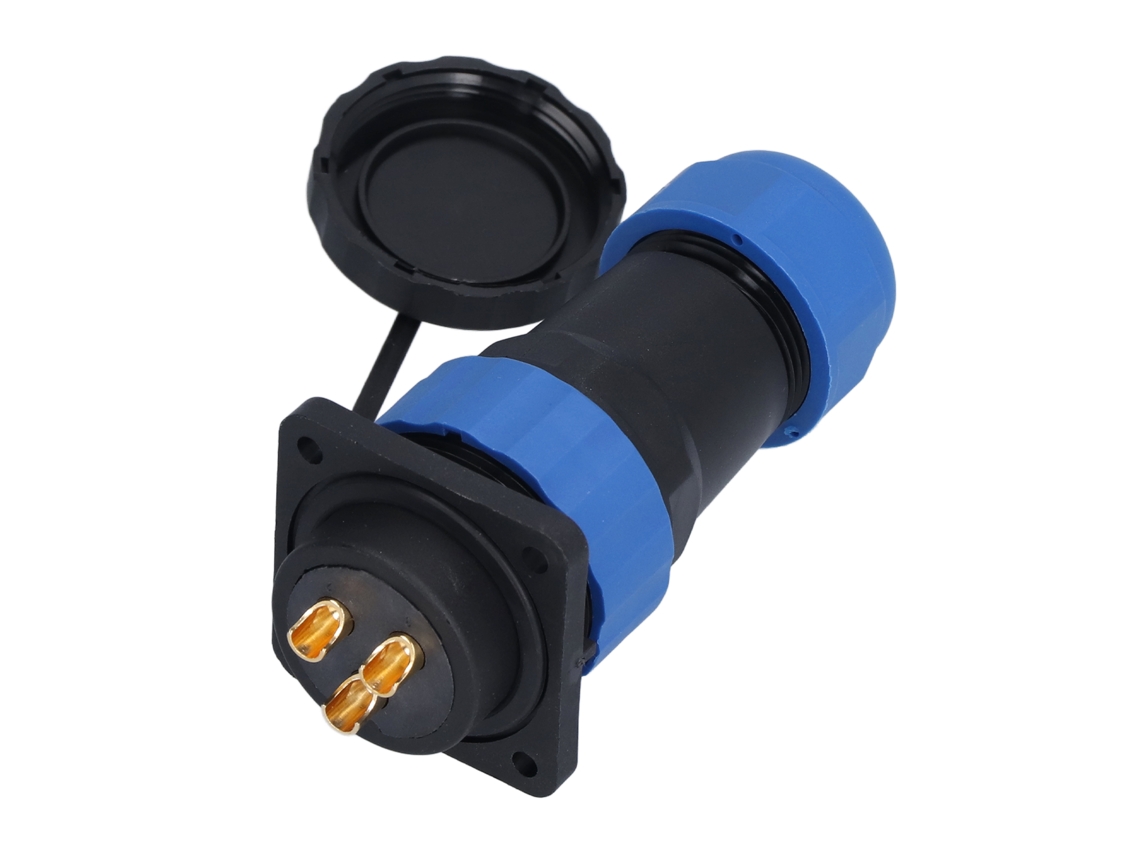 2026-conector Impermeable Ip68 Cuadrado 4 Agujeros 380v 45a Socket De Aviación Para Cable Sp283 Pin