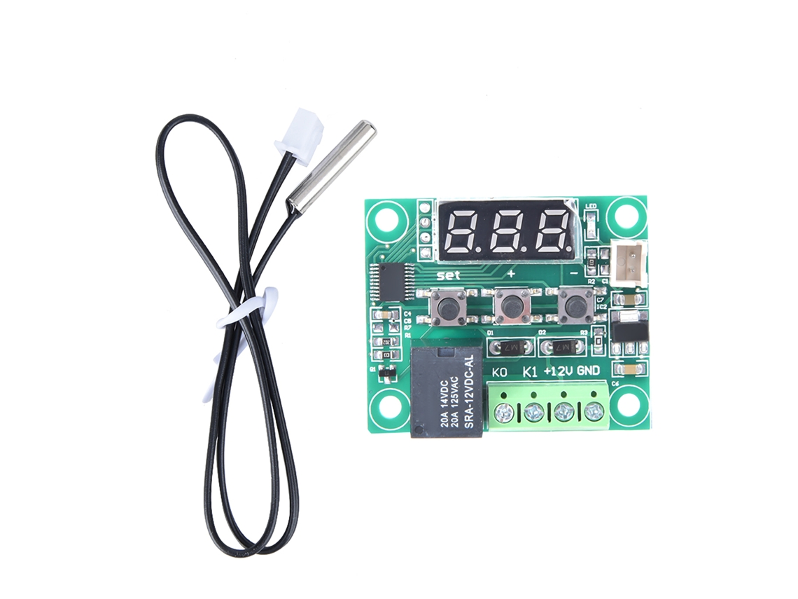 Módulo De Controlador De Temperatura Digital Preciso W1209 Dc 12v -50~110°c Panel Termostato