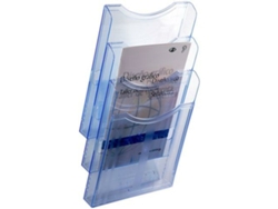 Expositor ARCHIVO 2000 Archiplay De pared Transparente Din A4 Azul Vertical 3 Compartimentos