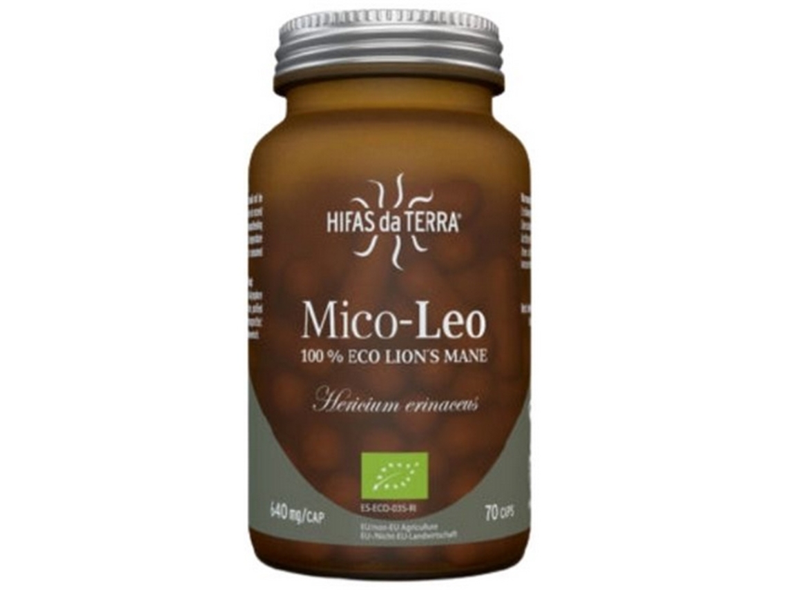 Melena de Leon Mico Leo 640Mg Sin Gluten Eco Vegan 70Caps Hifas Da Terra Hifas Da Terra Hdt