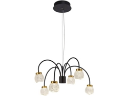 Lámpara de Suspensión CRISTALRECORD Fany (Negro - LED - 30 W - Aluminio)