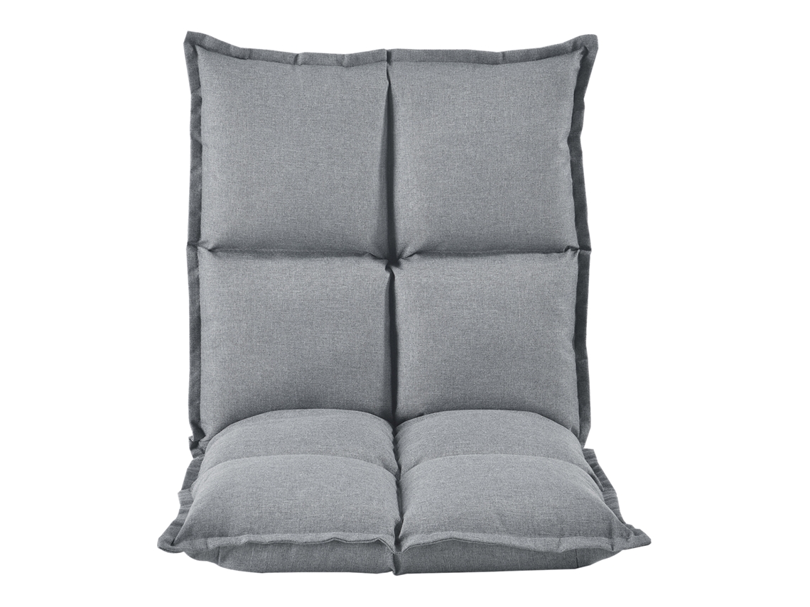 Conjunto de 2 sillas de suelo Deinze con estructura de metal 52 x 50 cm - Gris claro [en.casa]
