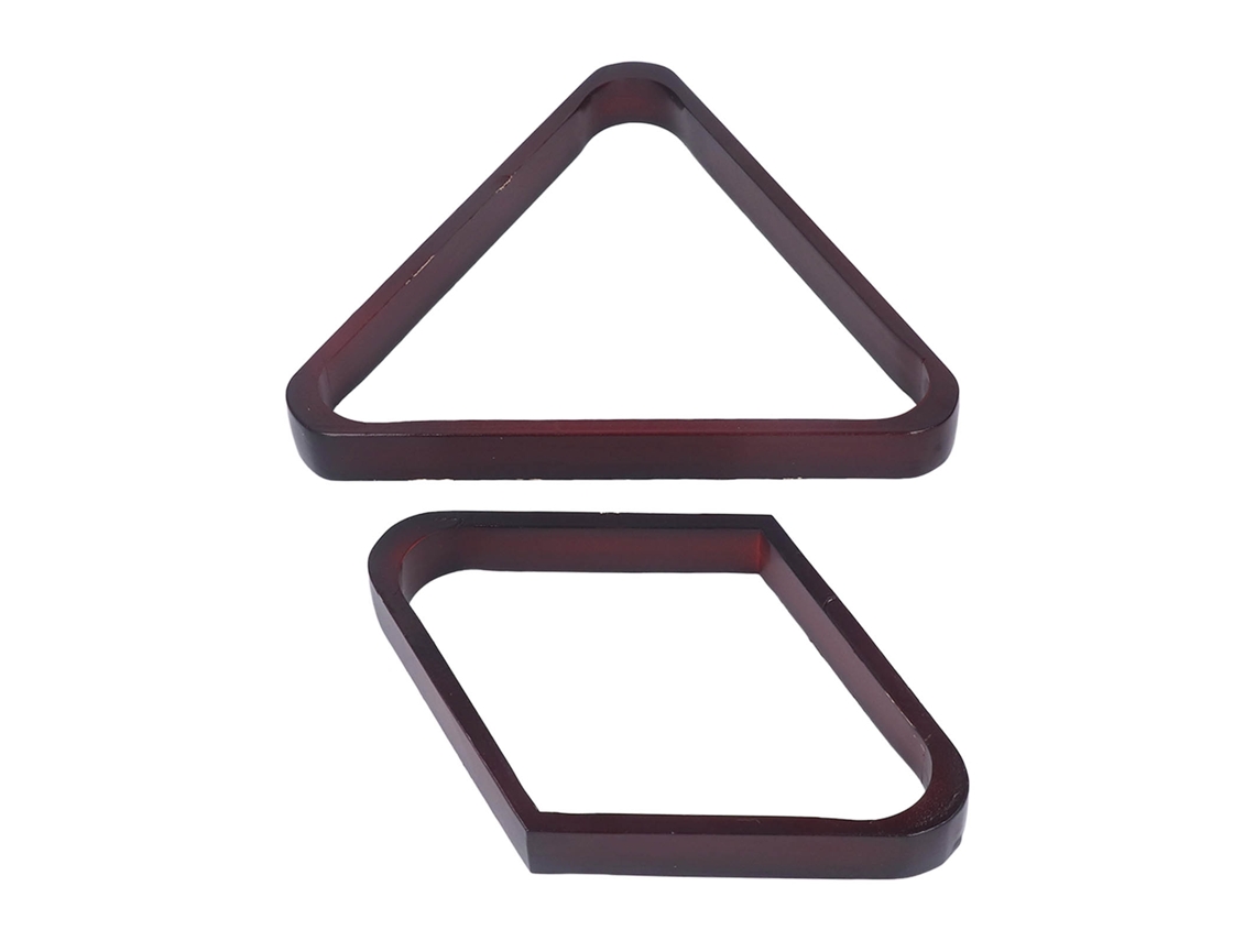 Juego De Triángulos Para Bolas De Billar, 9 Bolas Triangulares, Madera De Pino, Para Bolas Americanas, 5,72 Cm, Color Vino.