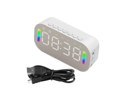 Fm Radio Led pantalla regalo viaje música reproductor Mini despertador Bluetooth altavoz