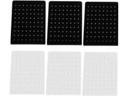 Nuobesty Soporte Transparente Para Orejas De 6 Piezas, Organizador De Joyas Negro