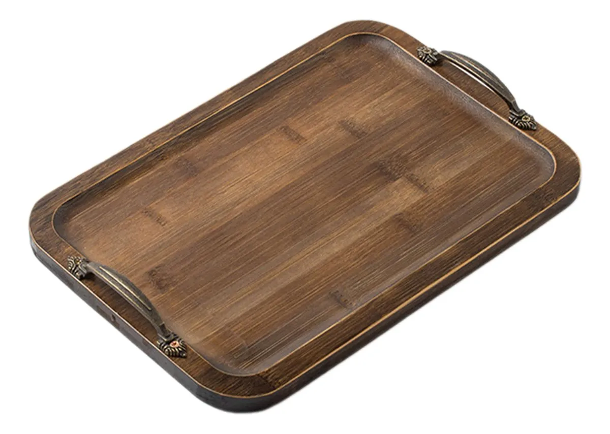 Elegante bandeja para servir desayunos y refrigerios slowmoose