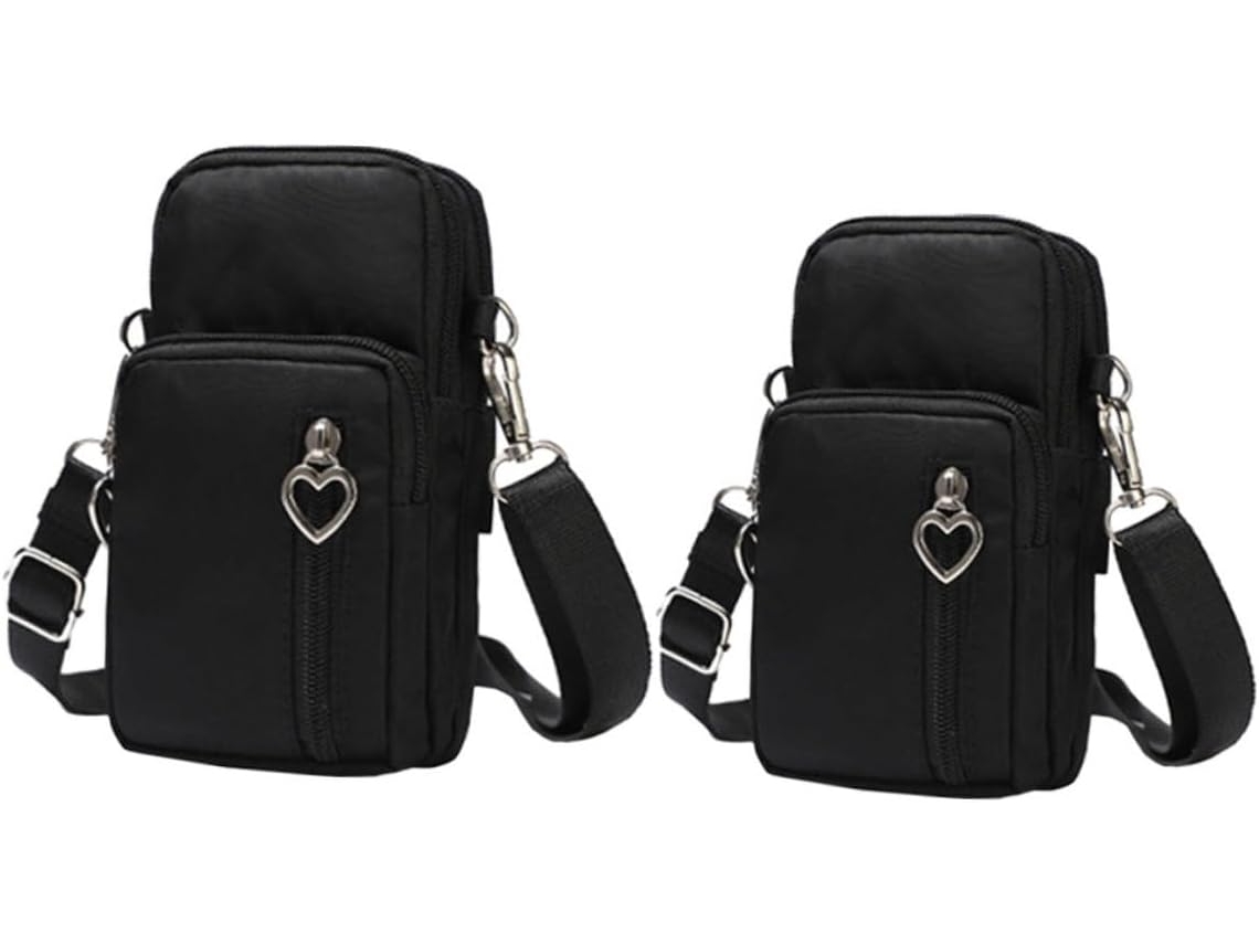 Bolso Cruzado De 2 Piezas Para Teléfono, Estuche Para Mujer Con Compartimento Para Tarjetas Y