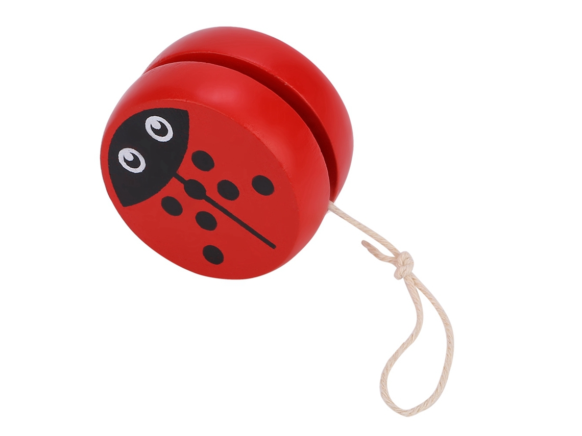 Yo-yo De Madera Con Un Bonito Diseño De Dibujos Animados Para La Educación Infantil (escarabajo)
