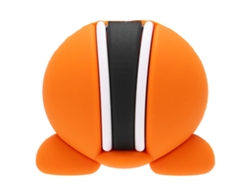 Protector De Cable De Datos Con Forma De Oso De Dibujos Animados Para Teléfonos Móviles, Ordenadores Y Tabletas - Líneas Naranjas