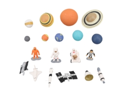 Conjunto De Brinquedos De Astronauta E Planetas Com Figuras De Espaço Para Coleção E Aprendizagem