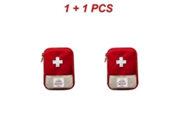 Mini botiquín portátil de primeros auxilios para viajes, acampadas y supervivencia, ideal para emergencias y actividades al aire libre. Incluye estuche de transporte.