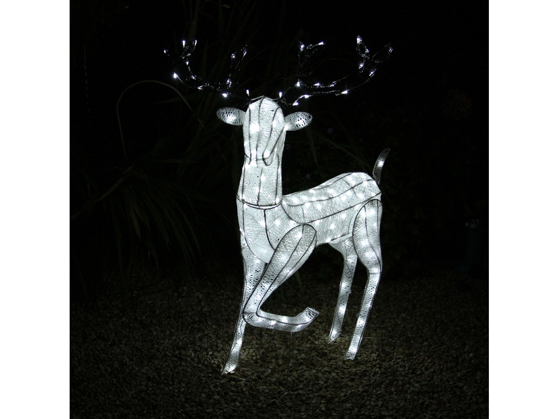 Reno Decoración de Navidad Led Ciervo Grande Iluminación de Navidad 1,2M