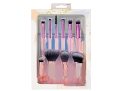 Set de 10 brochas de maquillaje compactas, ideales para viajar. Ref. 9677. Rosewell