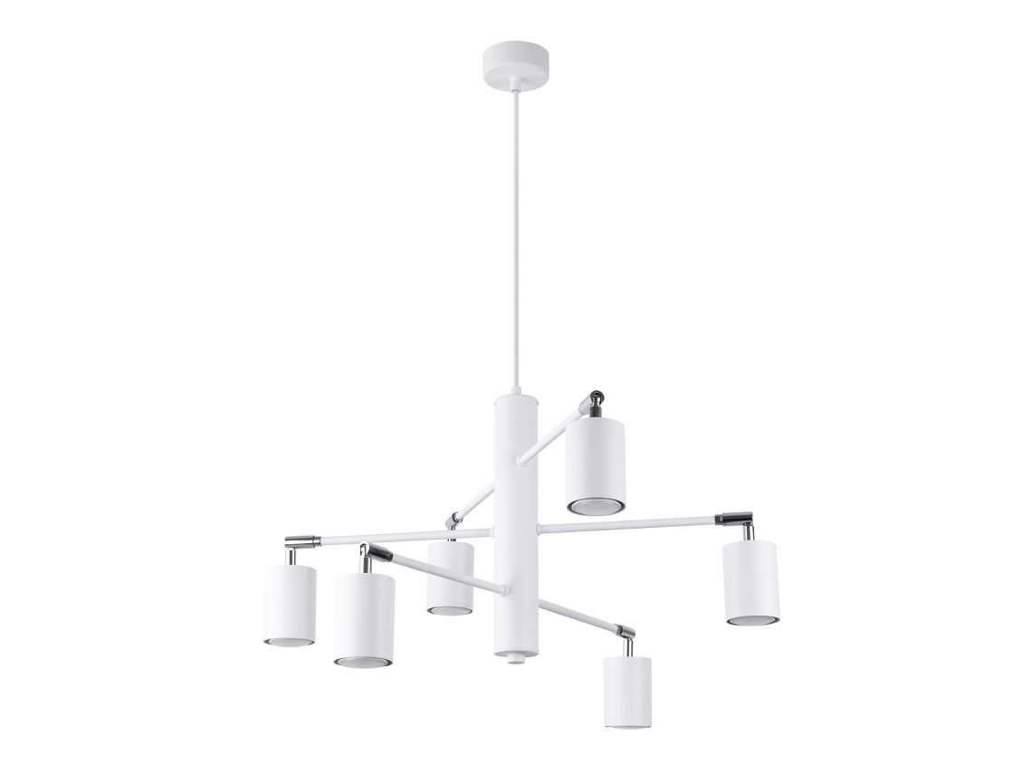 Candelabros Lemmi de acero blanco 125x77x77cm SOLLUX LIGHTING
