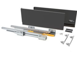 EMUCA Cajón Exterior Concept 30 Kg Alto 185 Mm- 500- Gris Antracita- Acero