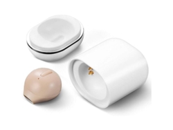 Mini Auriculares Inalámbricos Bluetooth Invisibles Con Estuche De Carga, Color Piel, Botón