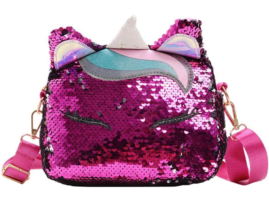 Bolsa De Unicórnio Com Lantejoulas Para Mulheres E Meninas - Bolsa De Ombro Para Crianças E Meninas Pequenas.