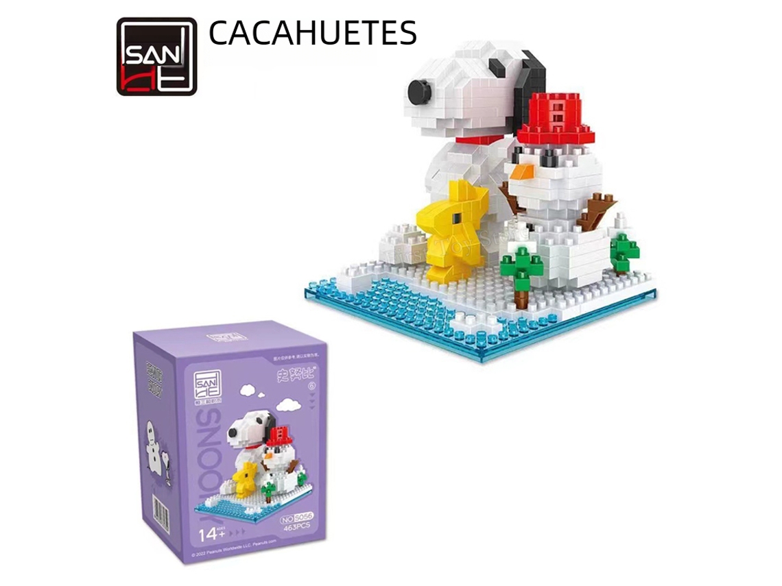 (estilo 6) Minijuguete De Construcción Con Dibujos Animados De Snoopy Peanuts, Material Abs
