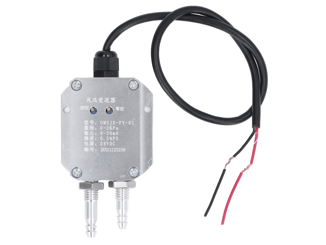 Transmisor De Presión De Aire De Aleación De Aluminio De 24 V Cc Para Ventilación Subterránea M8
