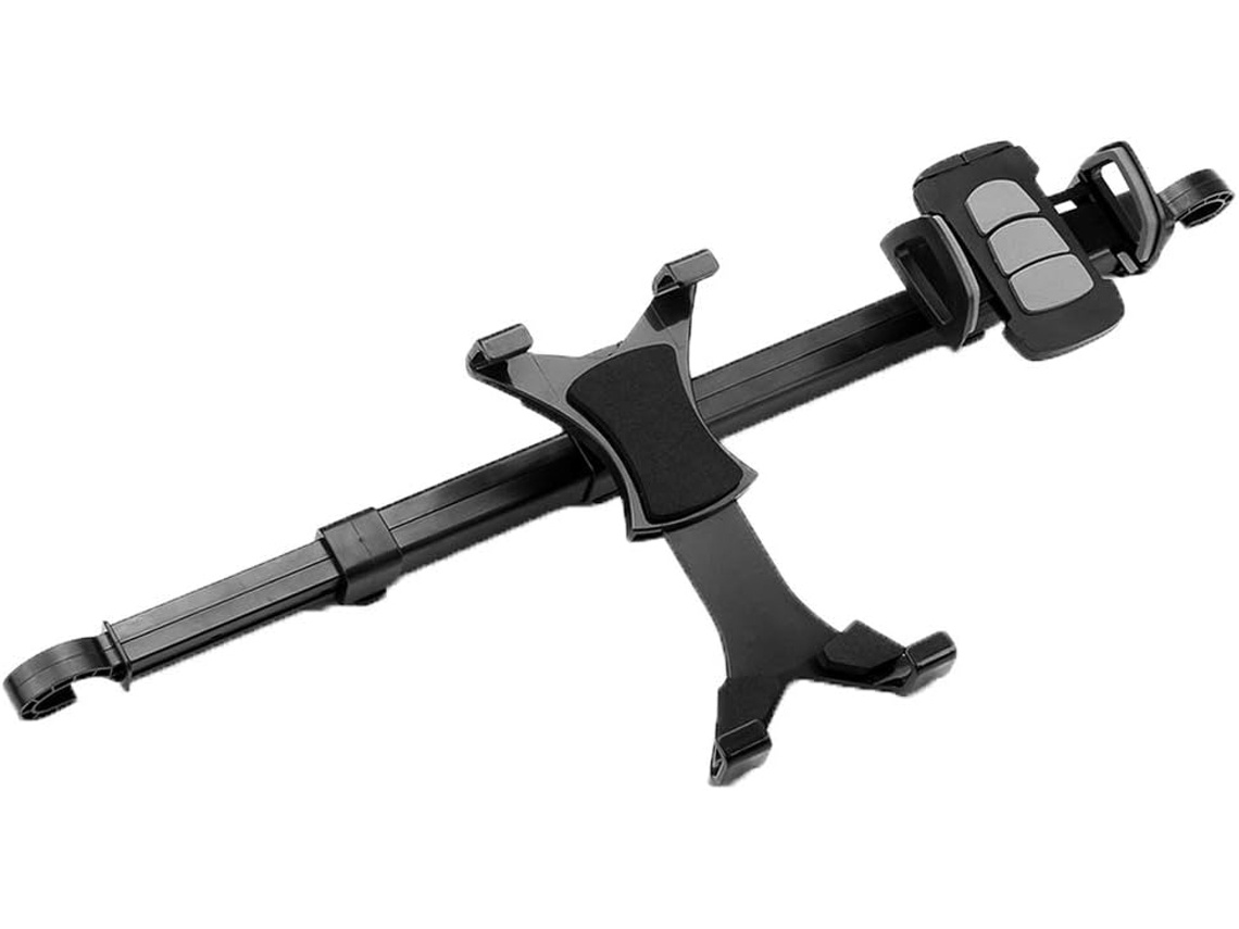 Soporte Giratorio De 360° Para Tablet De Coche, Negro, Para Reposacabezas De Asiento Trasero, Entretenimiento.