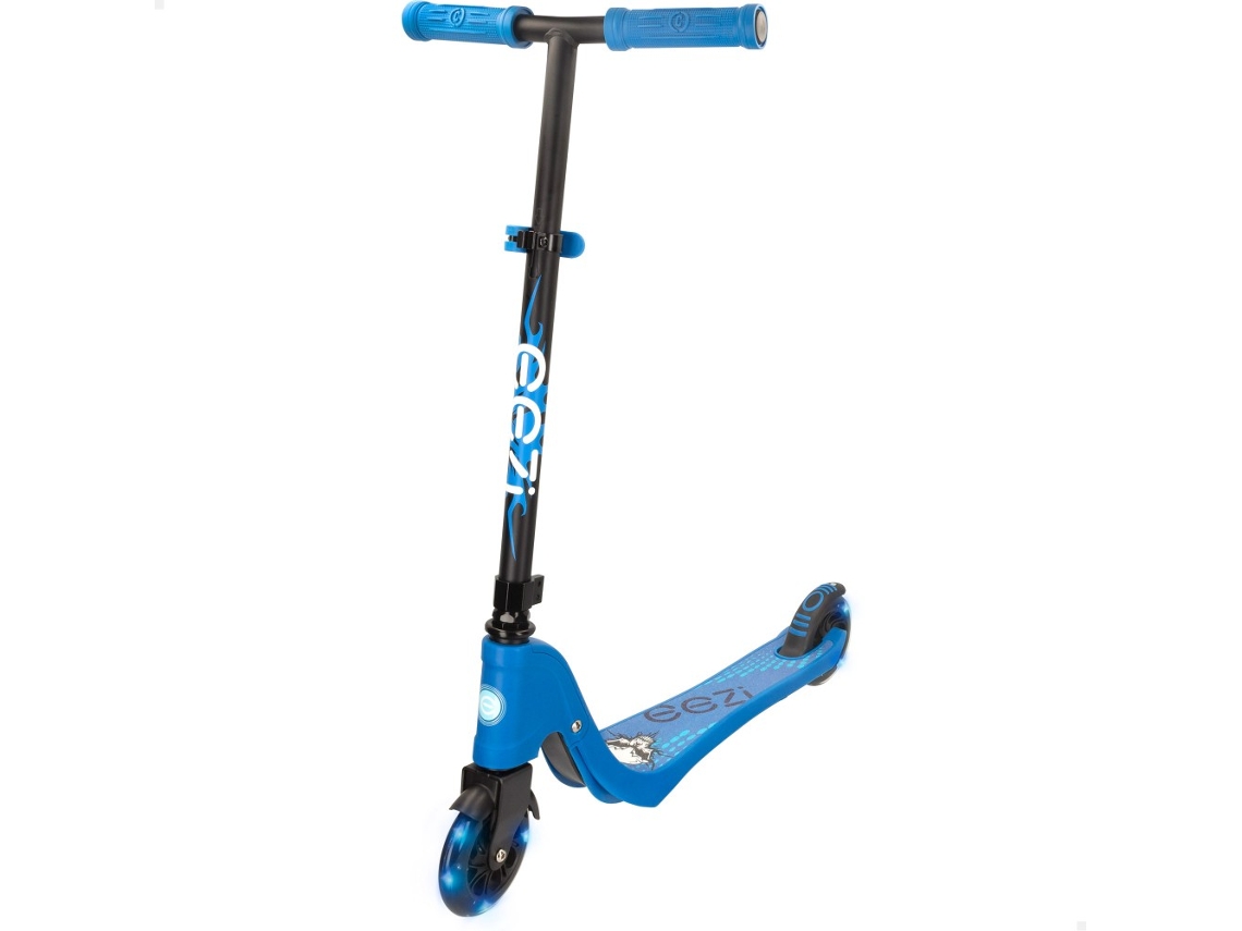 Patinete EEZI (82x33x69 cm - Acero - Azul)