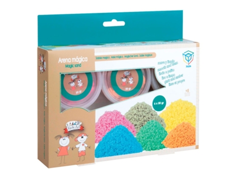 Peças de Reposição para Areia Mágica: 300Gr Colorido 3-6 Yearsdeqube