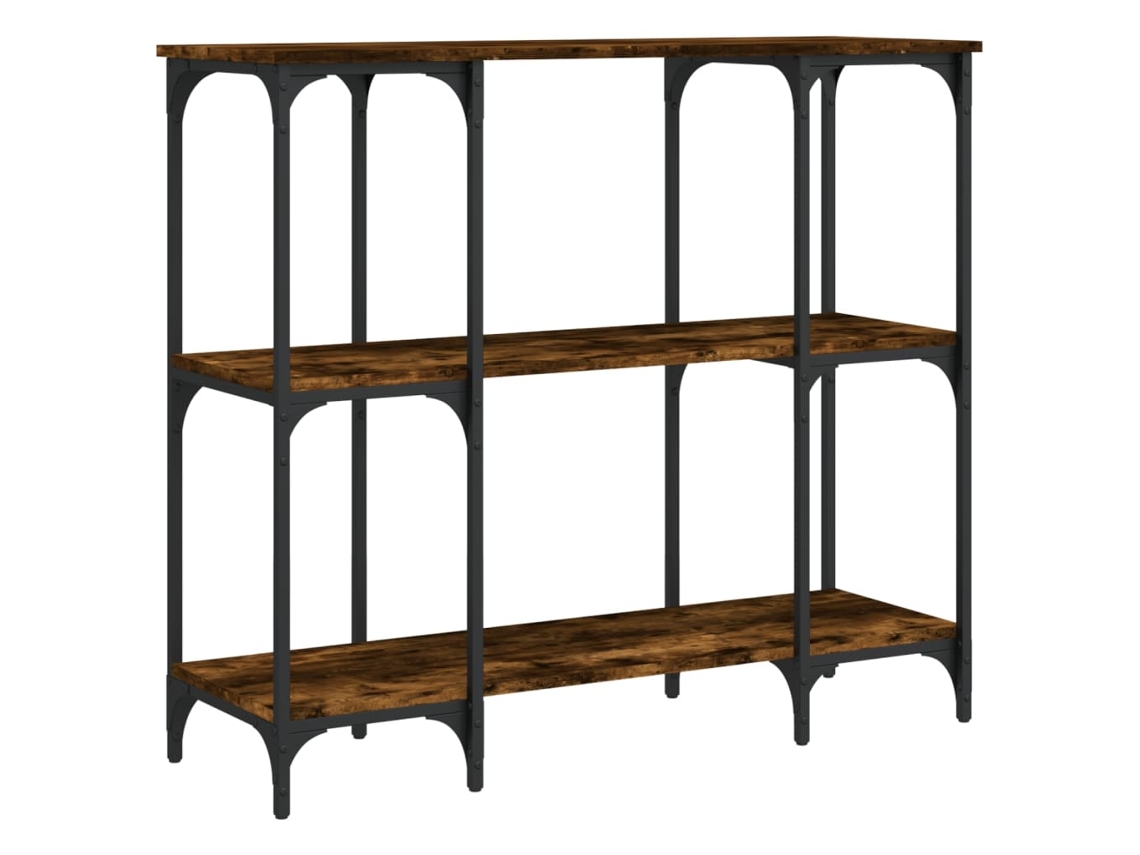 Maison Exclusive - Mesa Consola Madera De Ingeniería Roble Ahumado 102x35x90 Cm