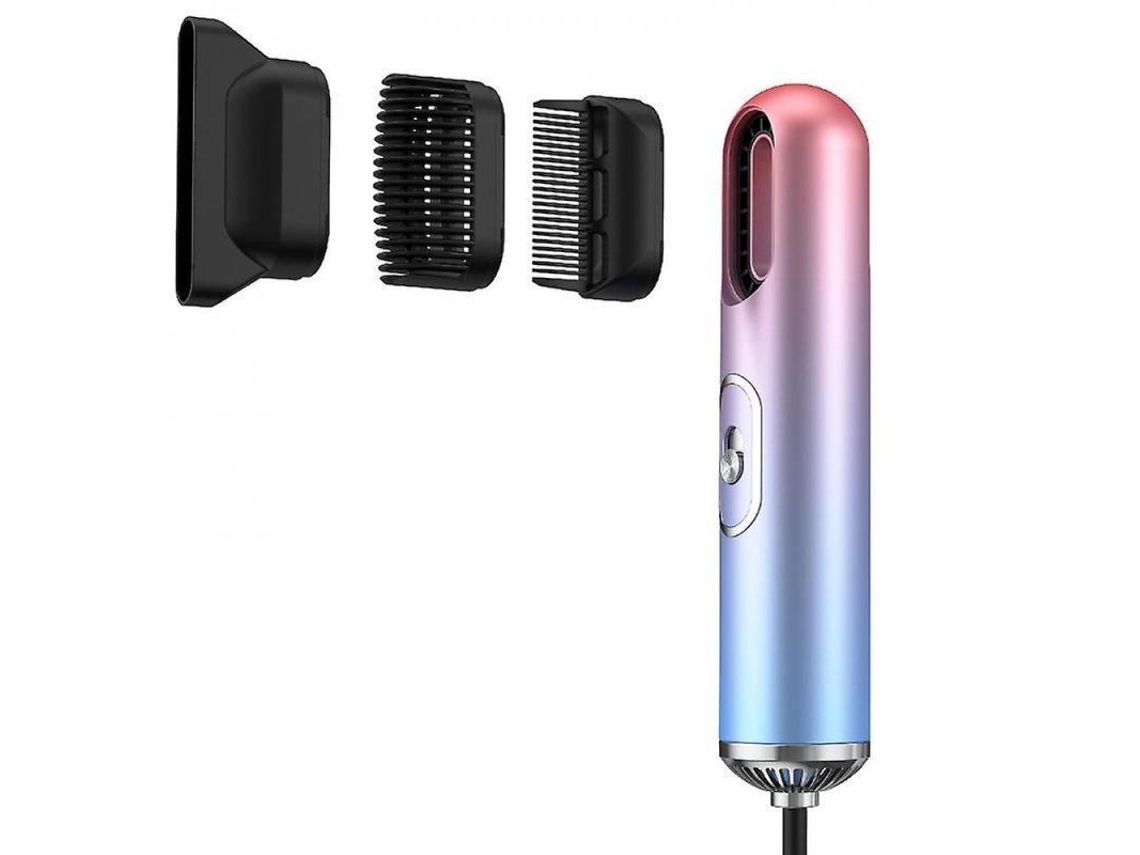 Secador De Pelo Jpx Mini 3 En 1 Para Turistas Con Iones Negativos: Funciona Para Cabello Rizado, Liso Y Peinado.