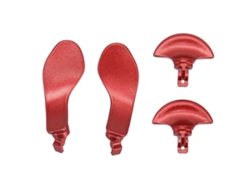 4 Botones Traseros Metálicos Para Mando Ps5 Edge (repuesto Profesional, Color Rojo)