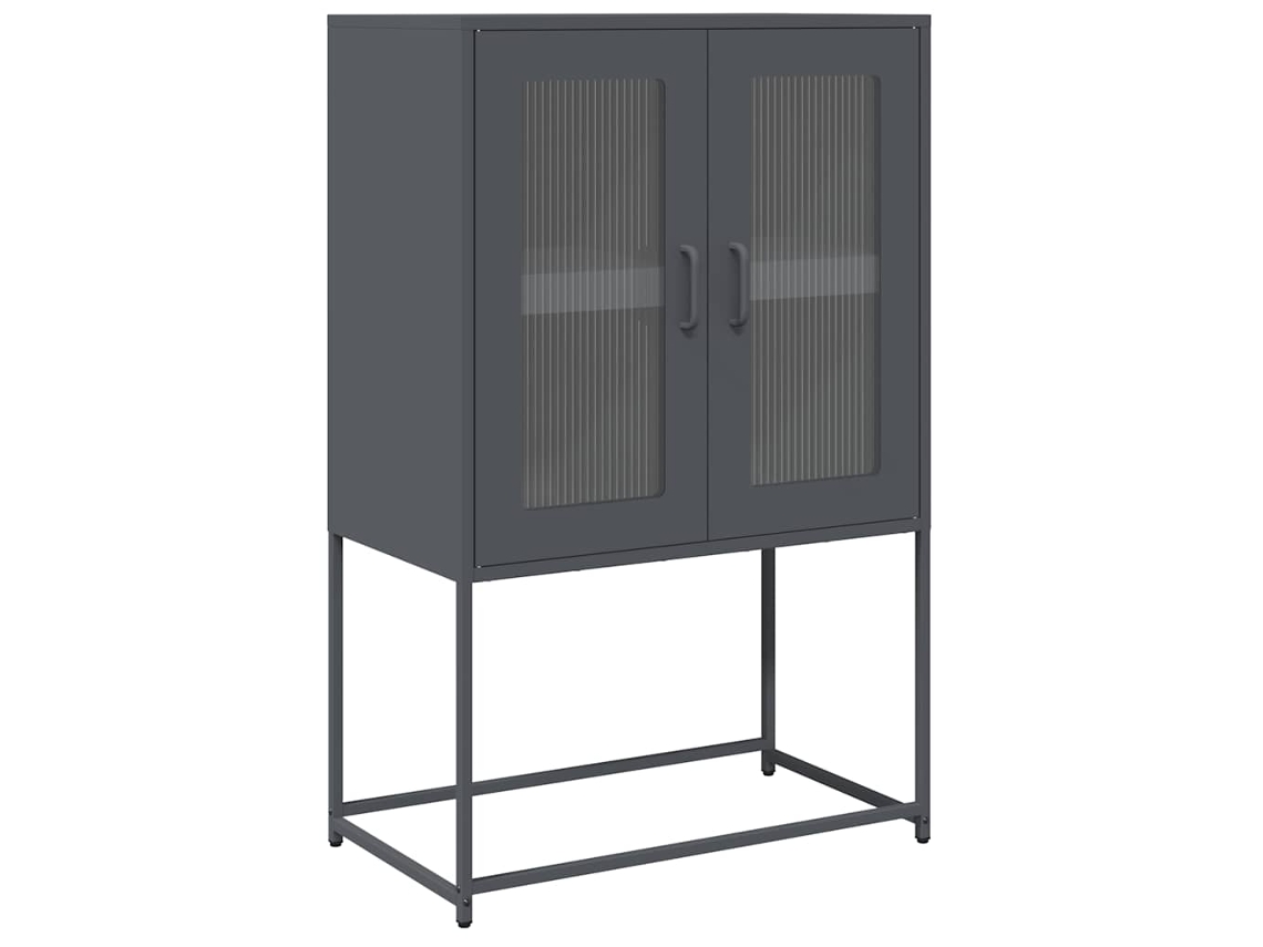 Maison Exclusive - Aparador De Acero Gris Antracita 68x39x107 Cm