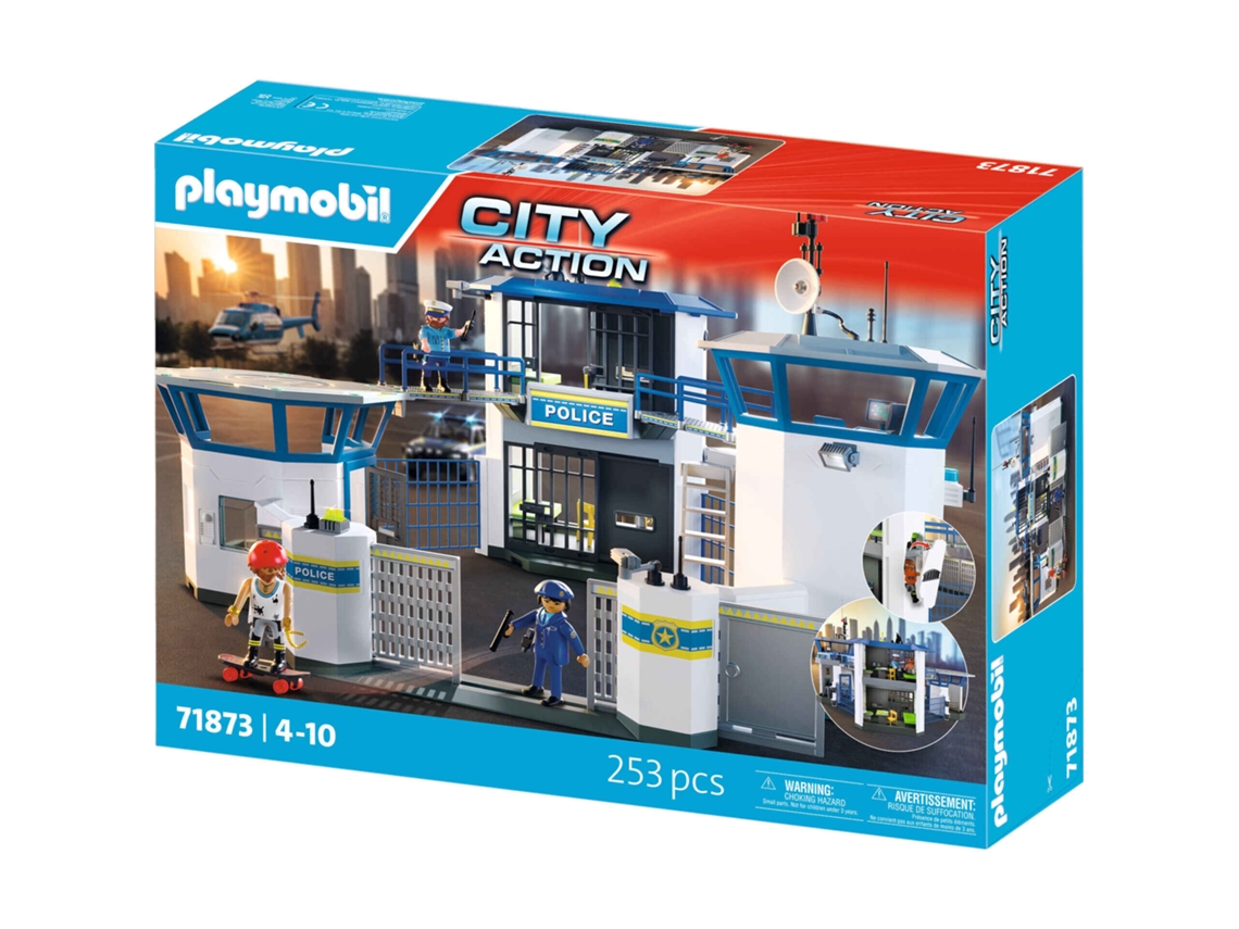 71873 Centro de Comando de Policía, Oficiales de Policía, Acción Urbana, 253 Piezas, Edades 4 y Más Playmobil