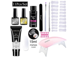 Kit de manicura con lámpara LED de 54 W, torno de uñas de 20.000 RPM, máquina perforadora de uñas, kit y gel UV GOKOCO.