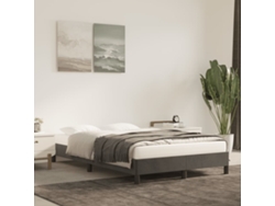 Estructura De Cama Sin Colchón Terciopelo Gris Oscuro 120x200cm