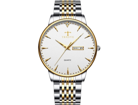 VEANXIN Relojes Semana Reloj Reloj de pulsera impermeable-Blanco