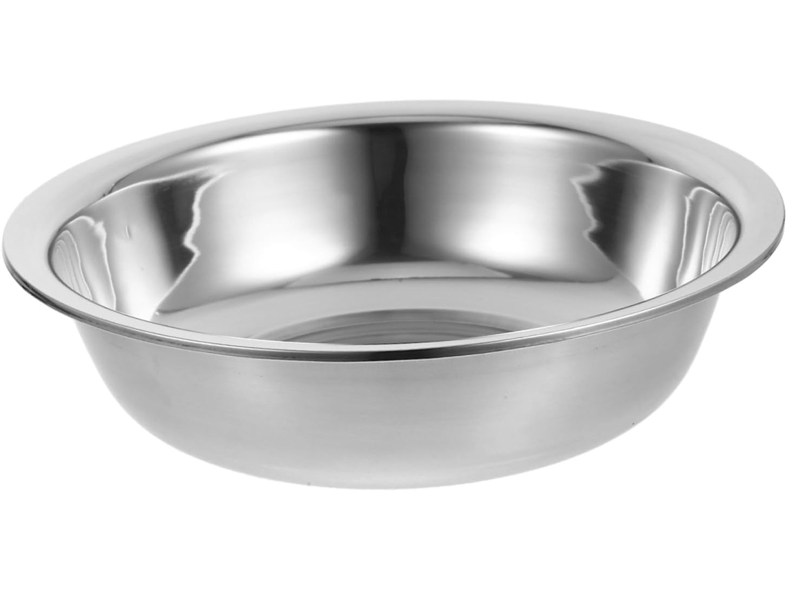 Bol/sopera/taza De Acero Inoxidable: Utensilio Duradero, Resistente A Los Golpes Y Práctico Para Ensaladas.