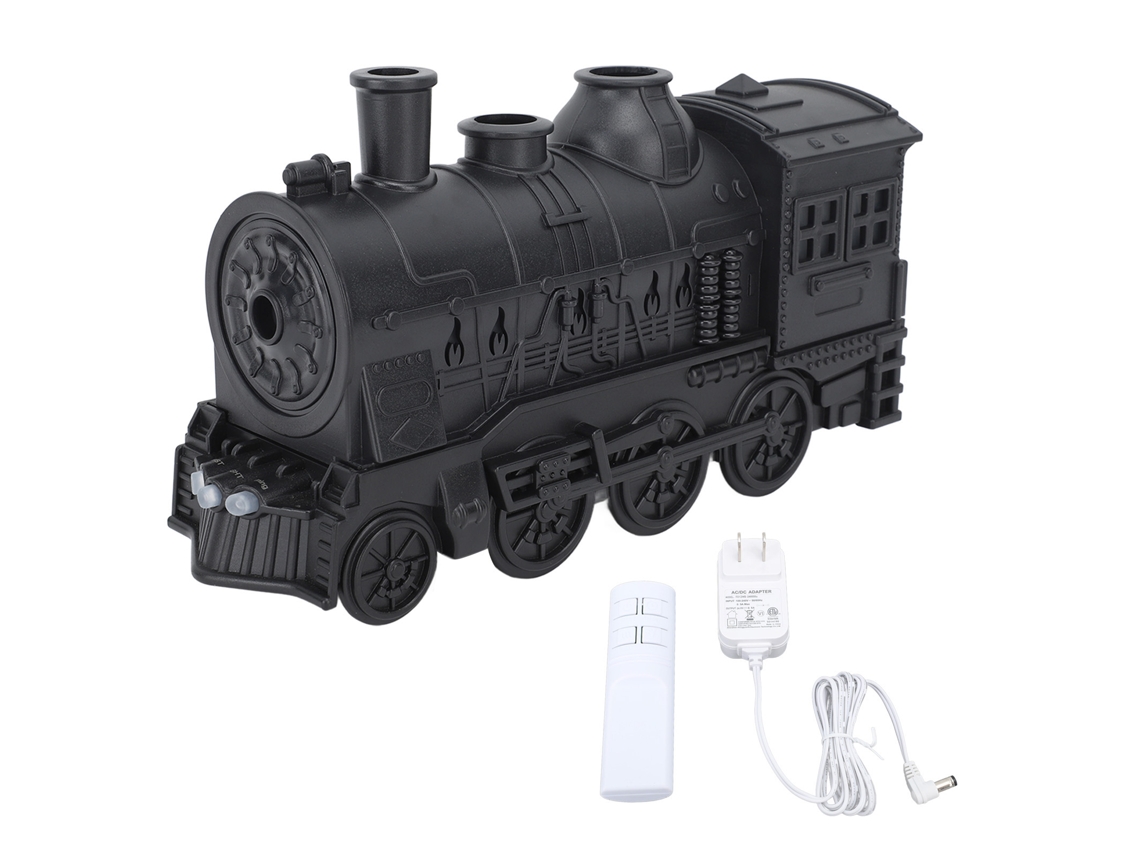 Difusor De Aceites Esenciales Y Humidificador De 300 Ml Con Forma De Tren, 2 Modos De Iluminación Y Mando A Distancia.
