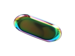 EIOORORRIY Bandeja De Armazenamento Em Aço Inoxidável Para Toalhas, Louça, Chá, Frutas, Cosméticos E Joias, Formato Oval