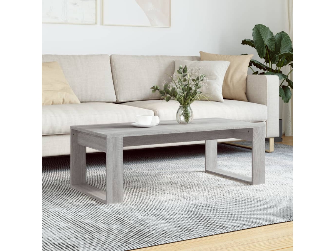 Mesa de centro - Mesa auxiliar 102x50x35 cm Derivados de madera Gris Sonoma HARLANV1