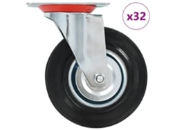 vidaXL Ruedas giratorias 32 unidades 125 mm