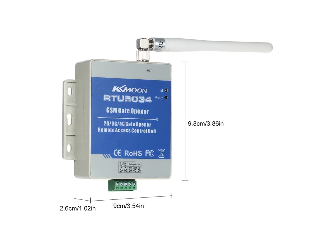 Abrepuertas GSM (control remoto, comando SMS)
