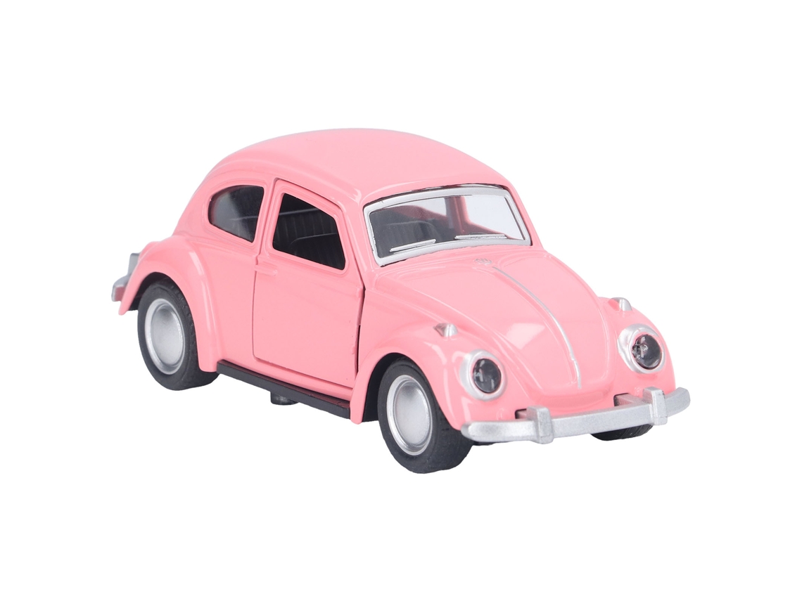 Coche De Metal A Escala 1:36 Con Mecanismo De Retroceso Para Colección Infantil, Color Rosa Oscuro.