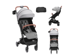VEVOR Cochecito de bebé para recién nacido, ajustable, con un solo clic, plegable, gris oscuro